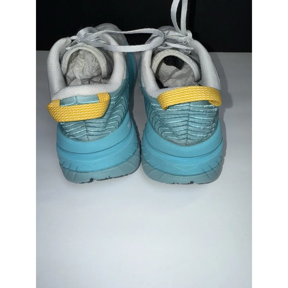 Hoka One One Carbon X Sneakers Womens 9 White Blue Lightweight Running Shoes